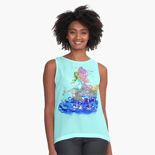 blue fairy sleeveless
