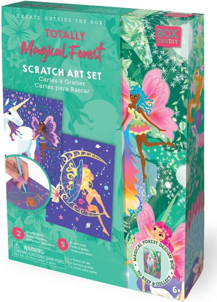 Enchanted Scratch Painting Kit, Paper Scratch Art Set