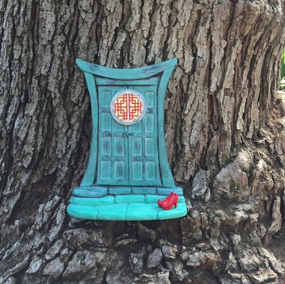 glitzglam miniature zen fairy door for miniature garden