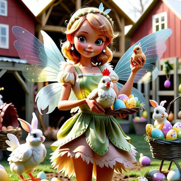 How To Create An Enchanted Easter Themed Fairy Garden With Chickens ...