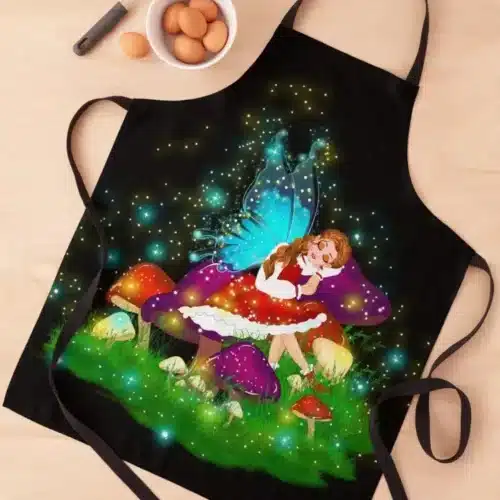 fidget's fairy tale sleeping fairy apron