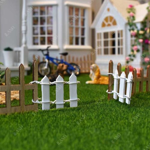 fairy garden miniatures of artificial grass 10pcs miniature fences