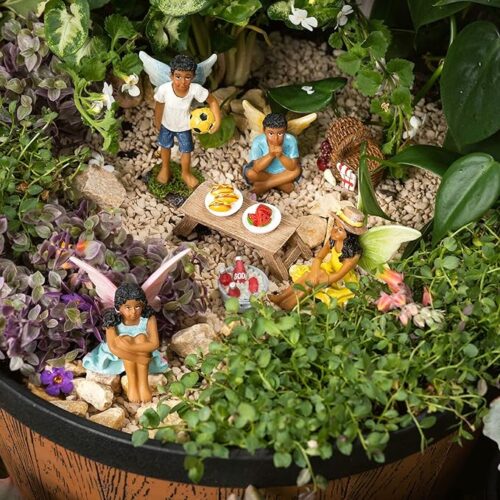 fairy garden fairies let’s have a picnic boy & girl garden fairies