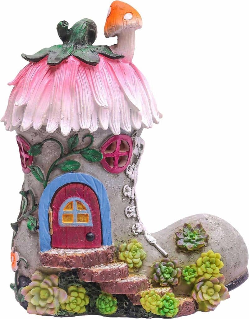 teresas collections boot fairy house