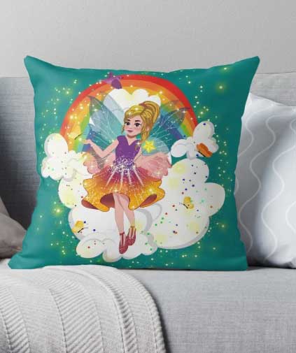 arcenciel the rainbow fairy™ pillow