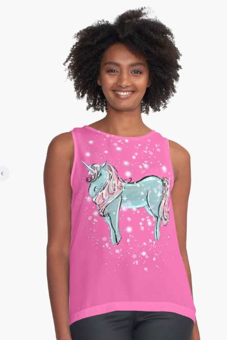 shimmer the unicorn™ sleeveless top