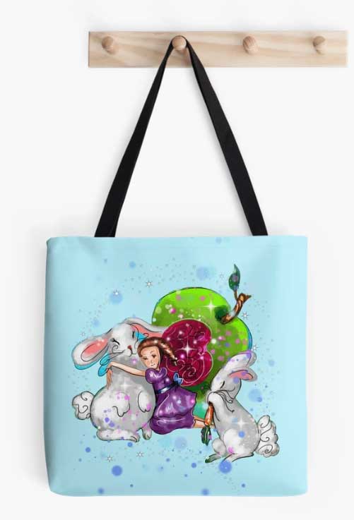 buppy the bunny fairy with sparkles™ tote bag