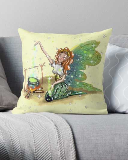 chrissy the camping fairy™ pillow