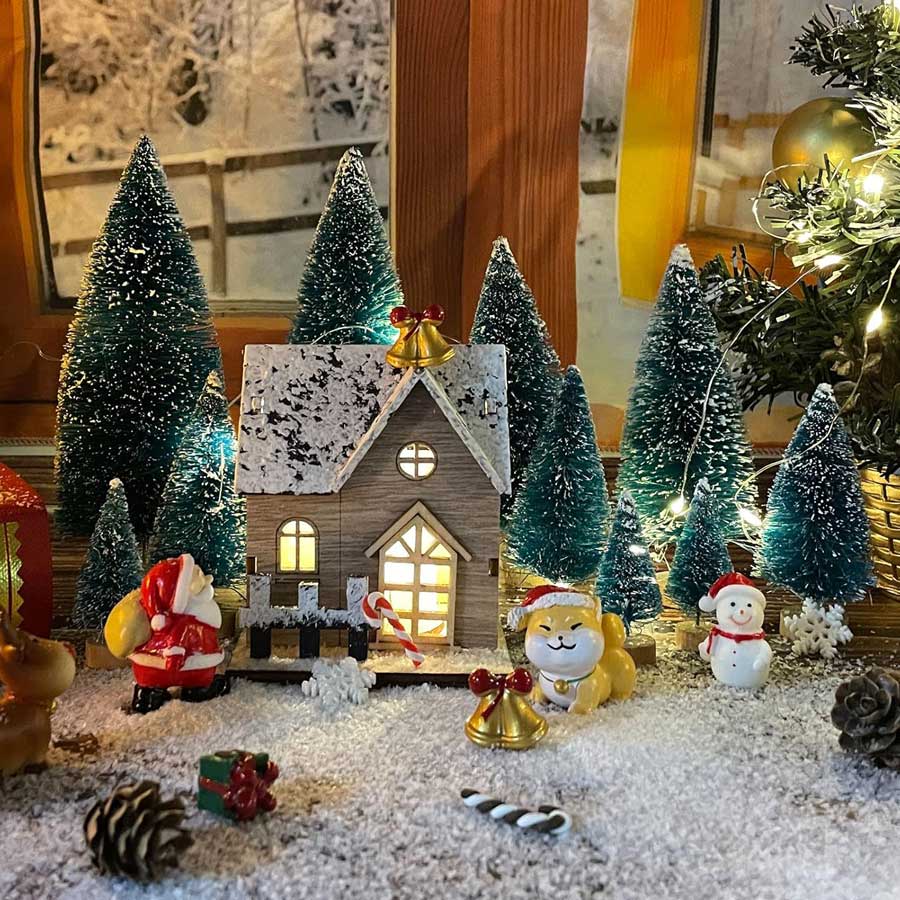 emien 25pcs christmas miniature