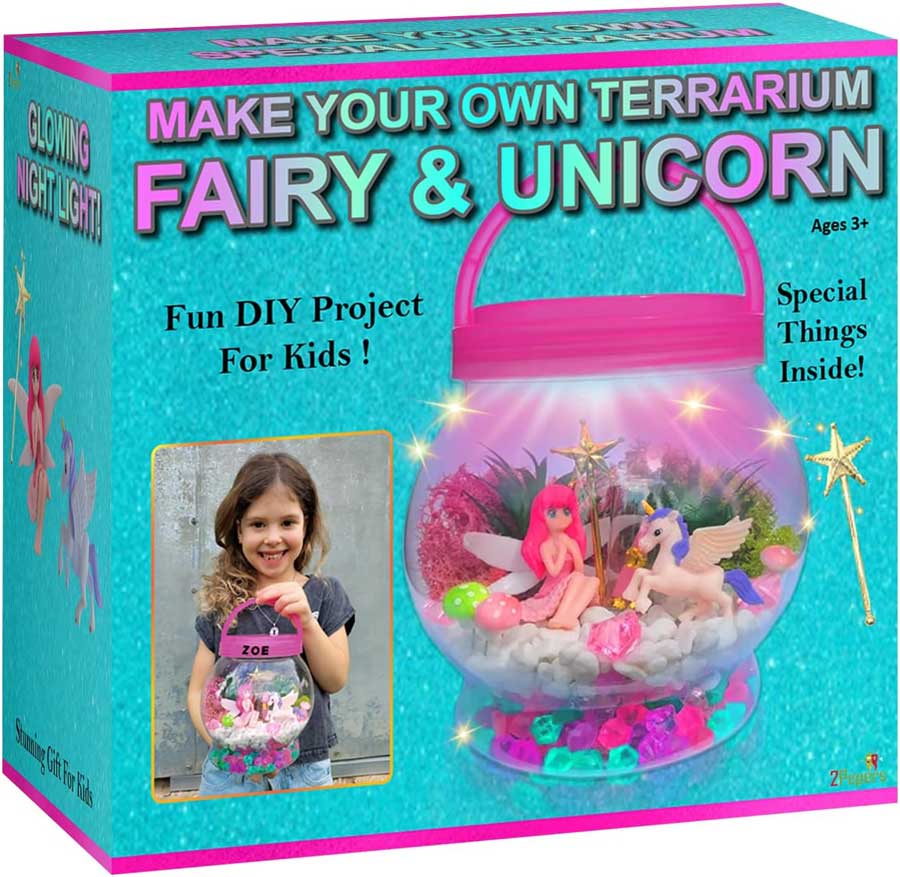 diy fairy & unicorn nightlight gifts for girls age 3 4 5 6 7 8 9 10 years old