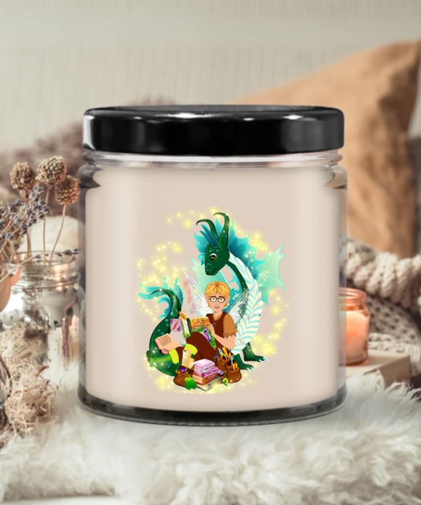 dragon storytime with tommy tinker candle – vanilla scented