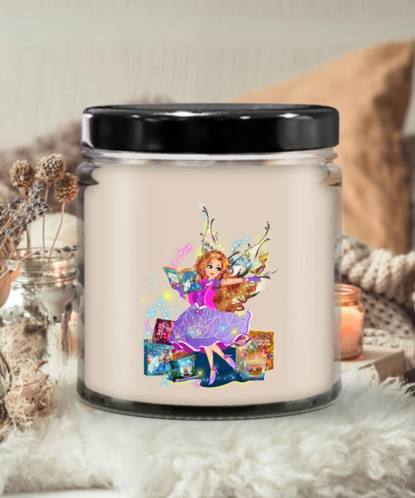 felicia shares the beautiful magical fairy book club candle – vanilla scented