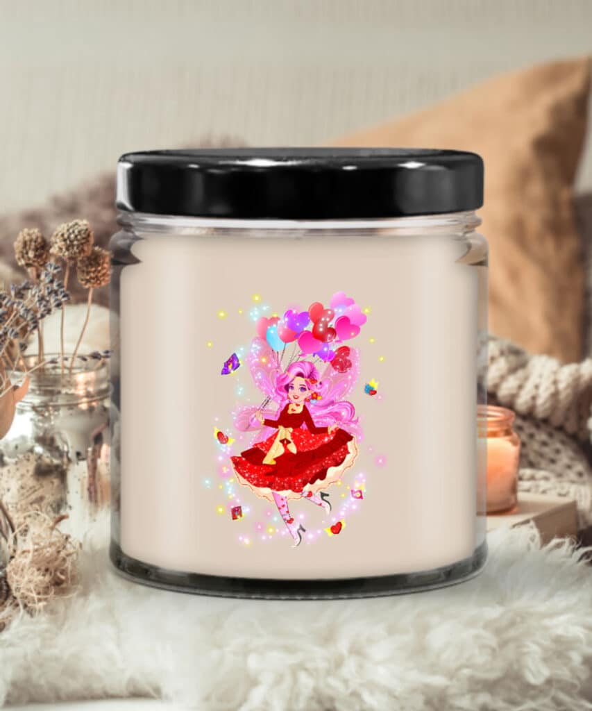 sugarsnap~the valentine’s card fairy~candle – vanilla scented