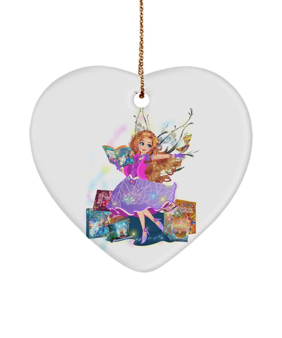 felicia shares the beautiful magical fairy book club heart ornament