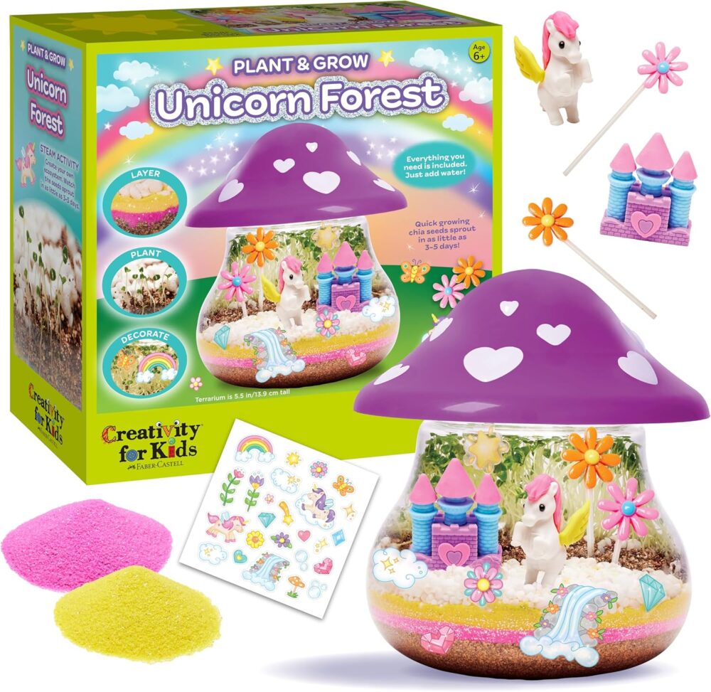 creativity for kids: plant and grow unicorn forest