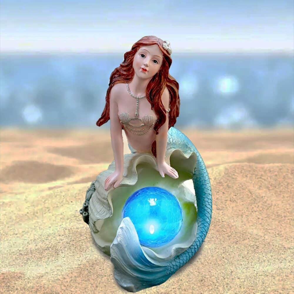 mermaid shell glowing pearl