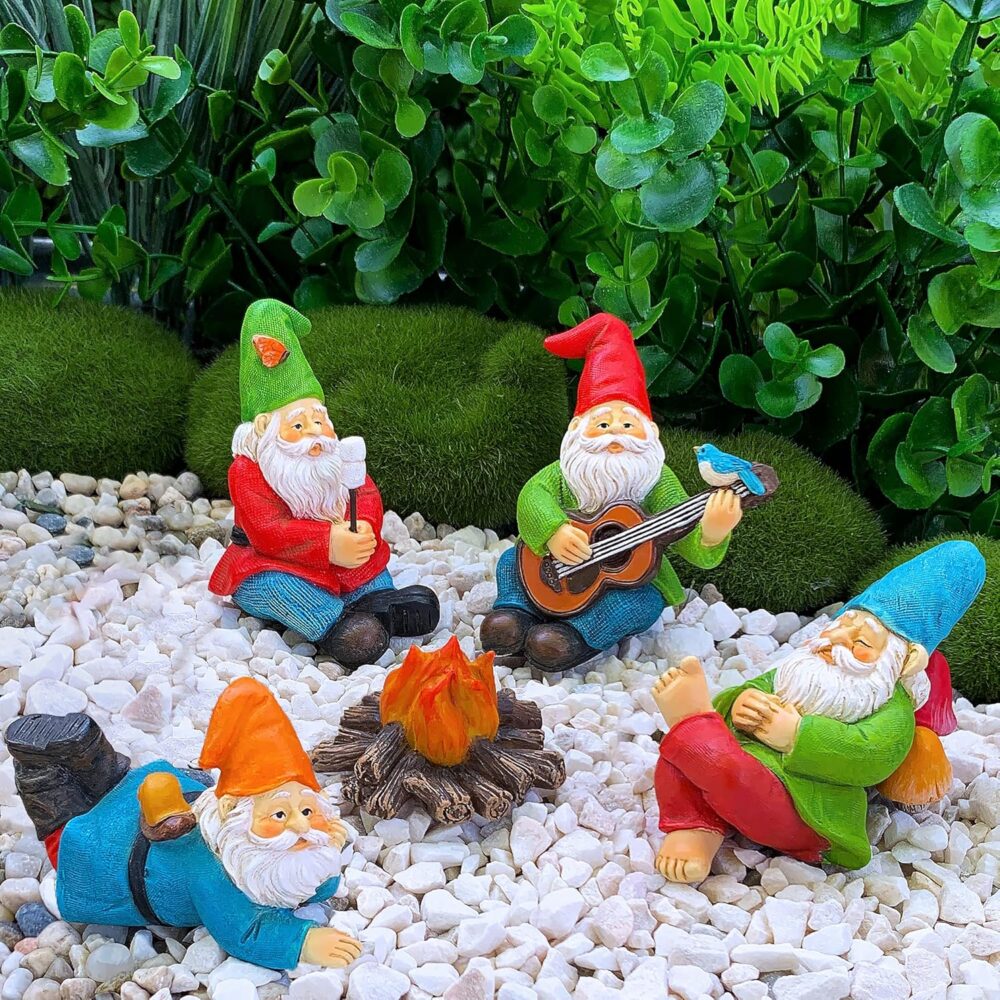 mood lab camping gnome kit of 5 pcs