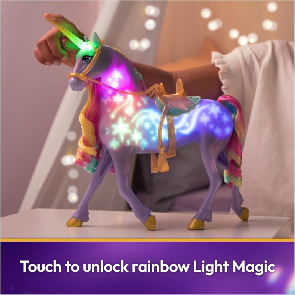 unicorn academy, interactive rainbow light up wildstar with lights, sounds & music