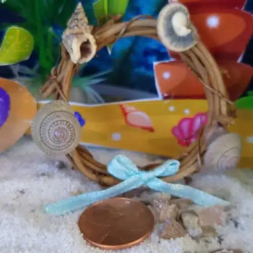 time to decorate with a beach seaside wreath