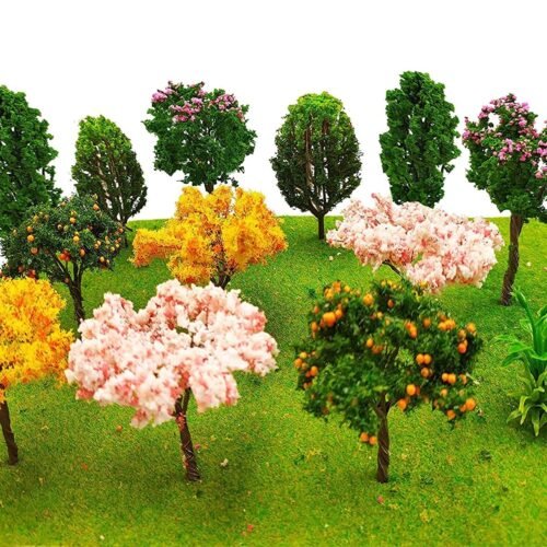 momoonnon 16 pcs miniature fairy garden mixed trees