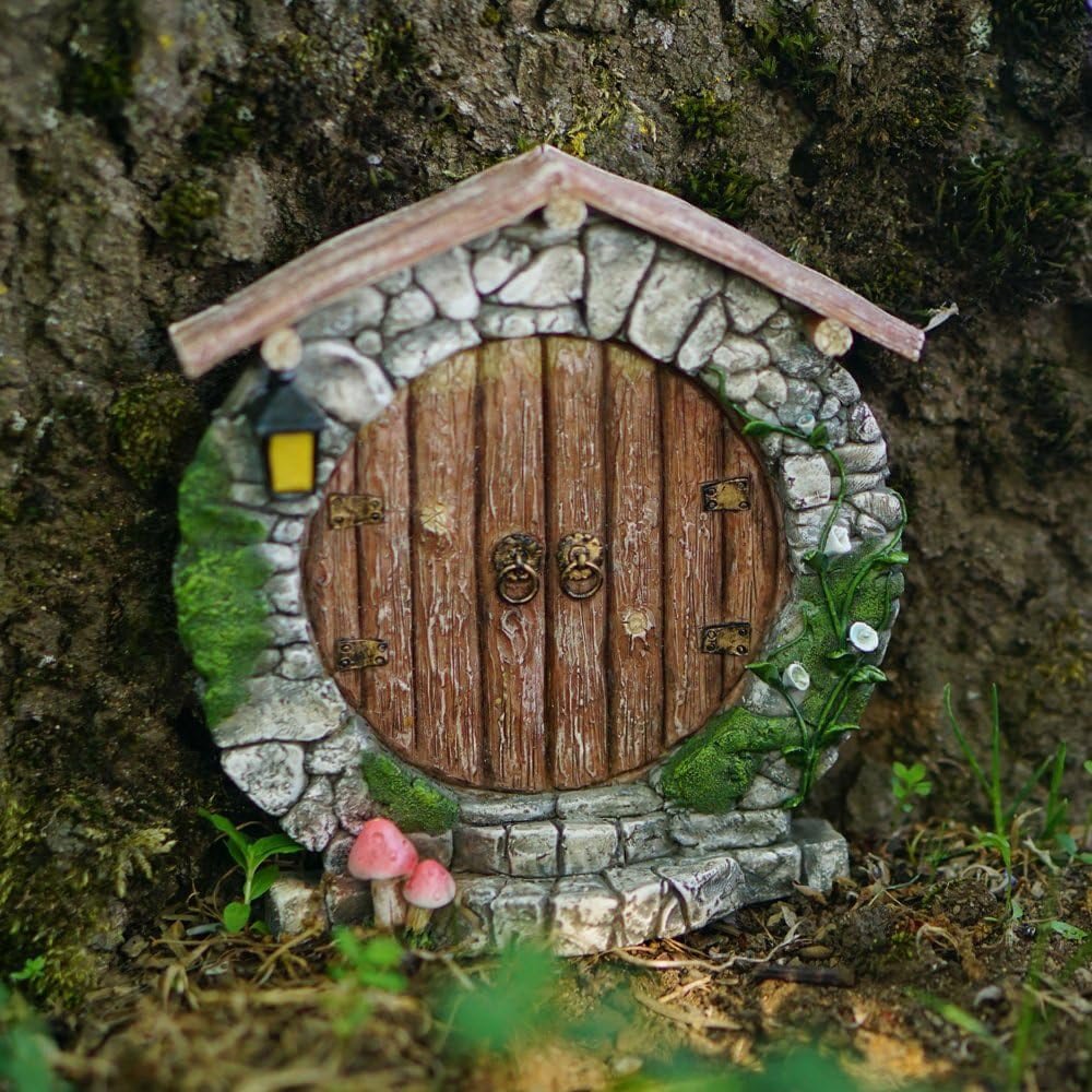 beautiful round fairy door