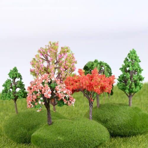 nuobesty 6 pcs plastic tree models