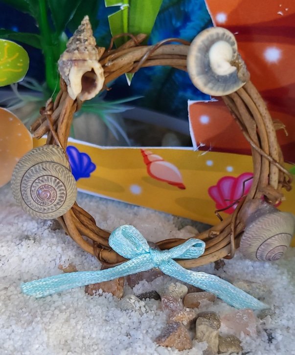 time to decorate with a beach seaside wreath