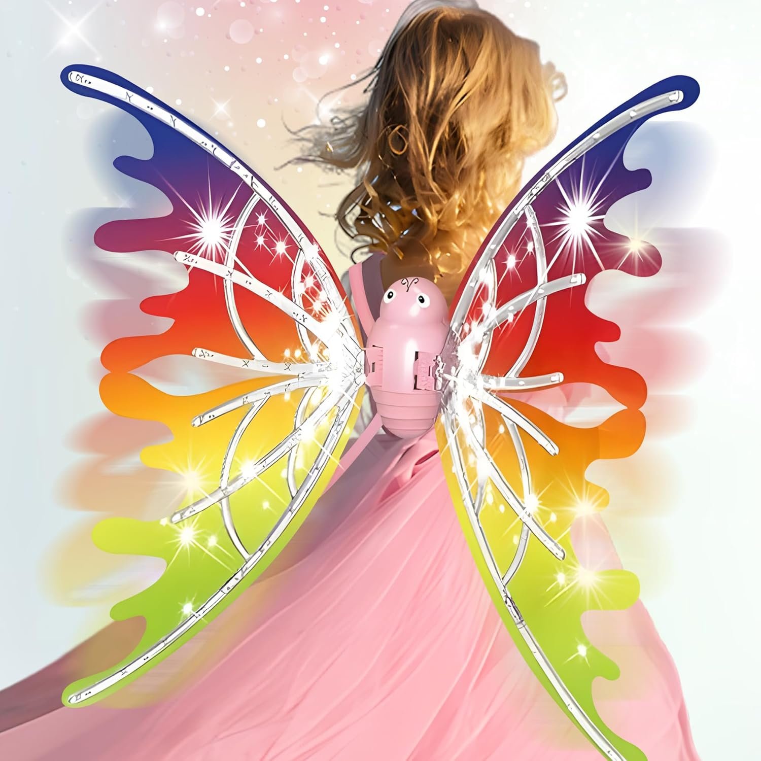 electric fairy butterfly wings with led lights and music