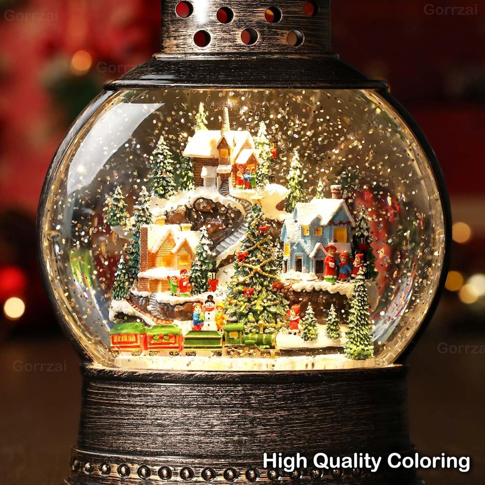 beautiful christmas snow globea