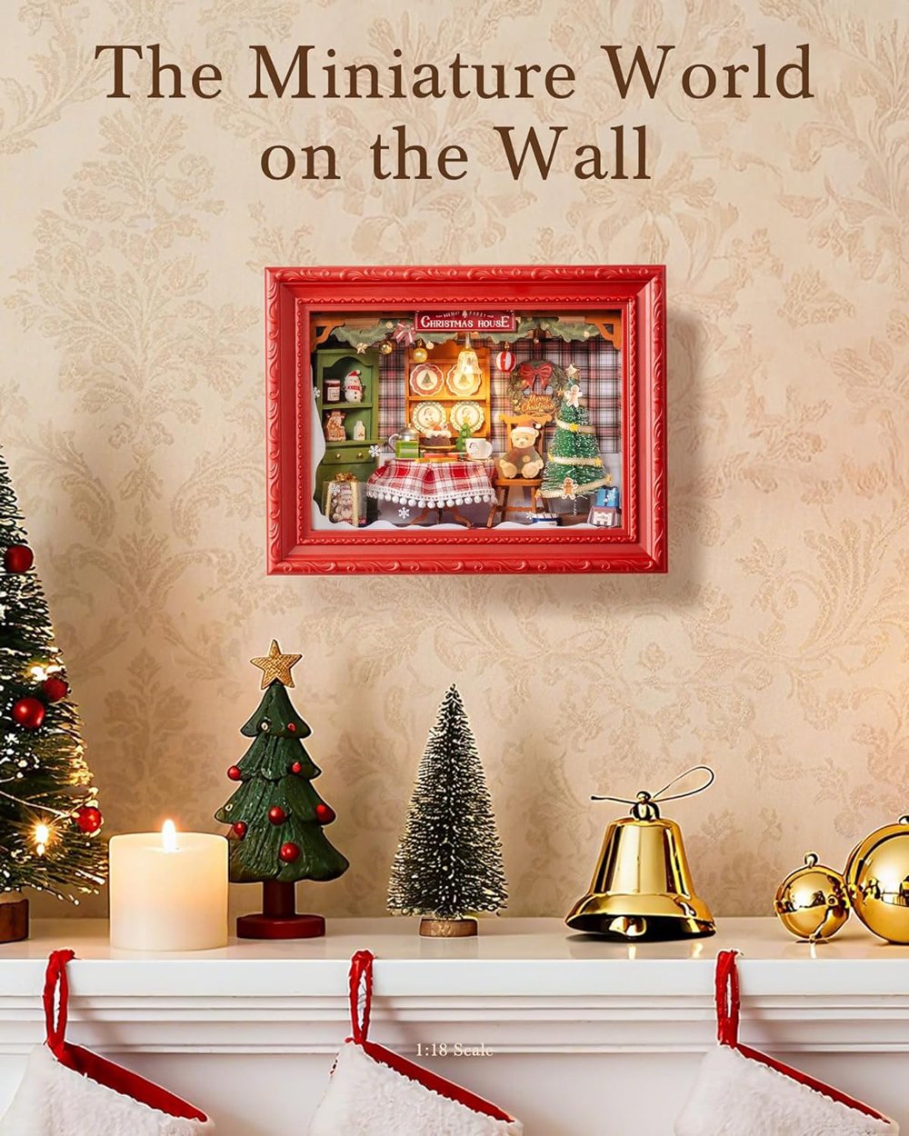 incredible diy miniature christmas frame2