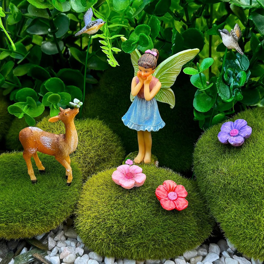 magical bird song fairy garden scene