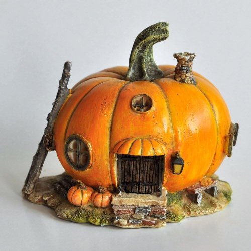 terrarium orange pumpkin fairy