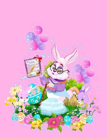 a special easter message from earnest the easter bunny!