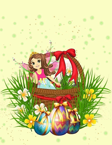 fairy hope in her magical easter basket