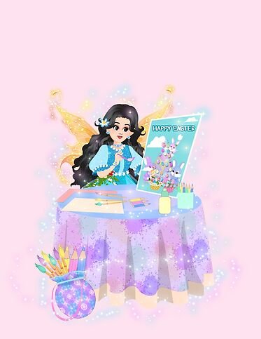 hallie's magical easter poster