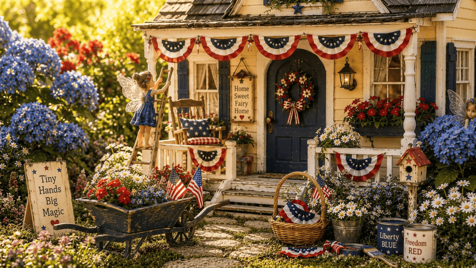 front porch decorating day
